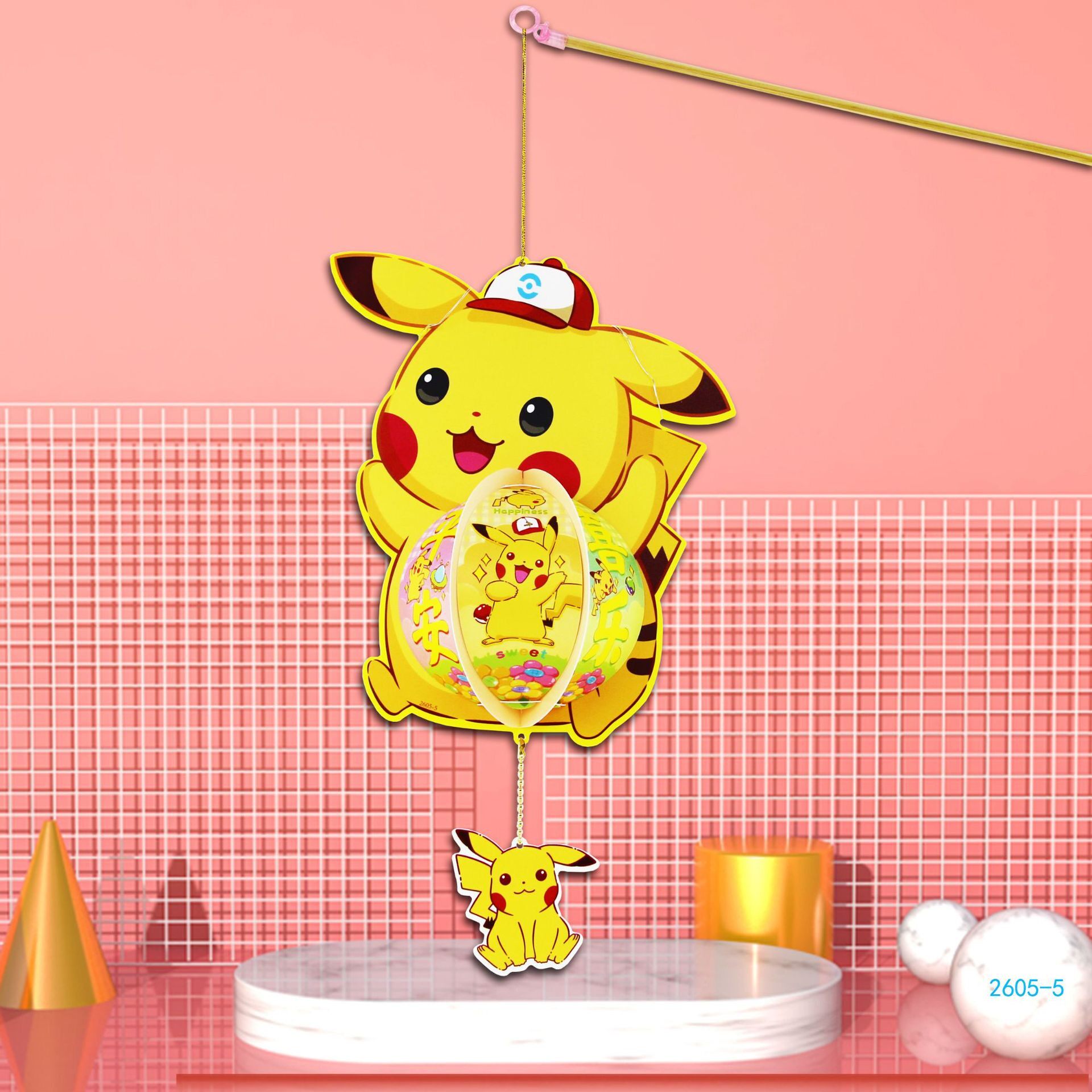 皮卡丘diy灯笼中秋手提发光神奇宝贝玩灯笼diy材料包花灯万圣节男