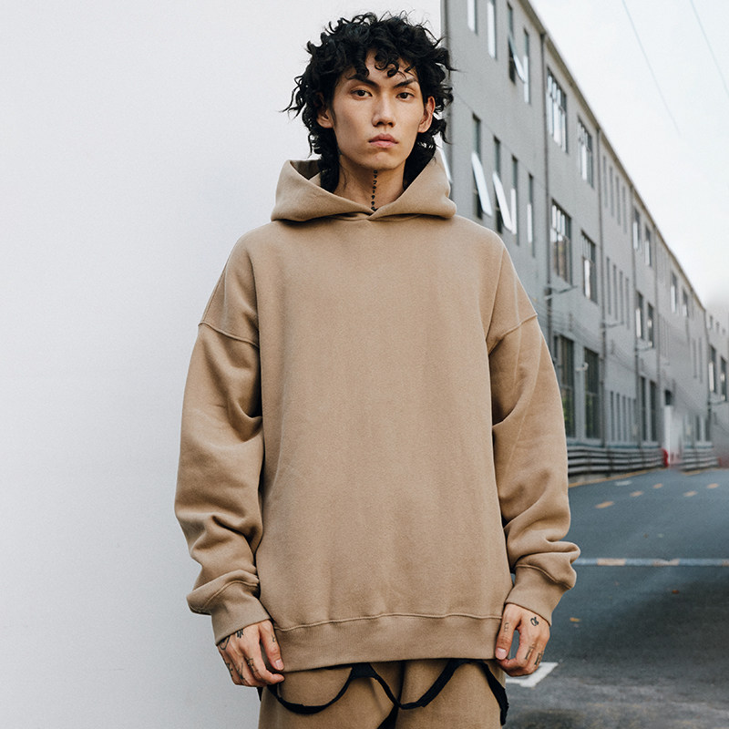 抓绒保暖OVDY欧美基础款连帽卫衣