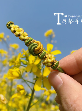 半成品酒窝结可穿金饰女编绳清新
