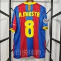10-11 Barcelona Home Number 8 Iniesta + 2 Armbands