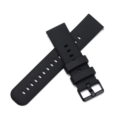 适用华为手表Watch5/4/3表带GT2/GT3智能手环gt4/gt5硅胶黑色22mm