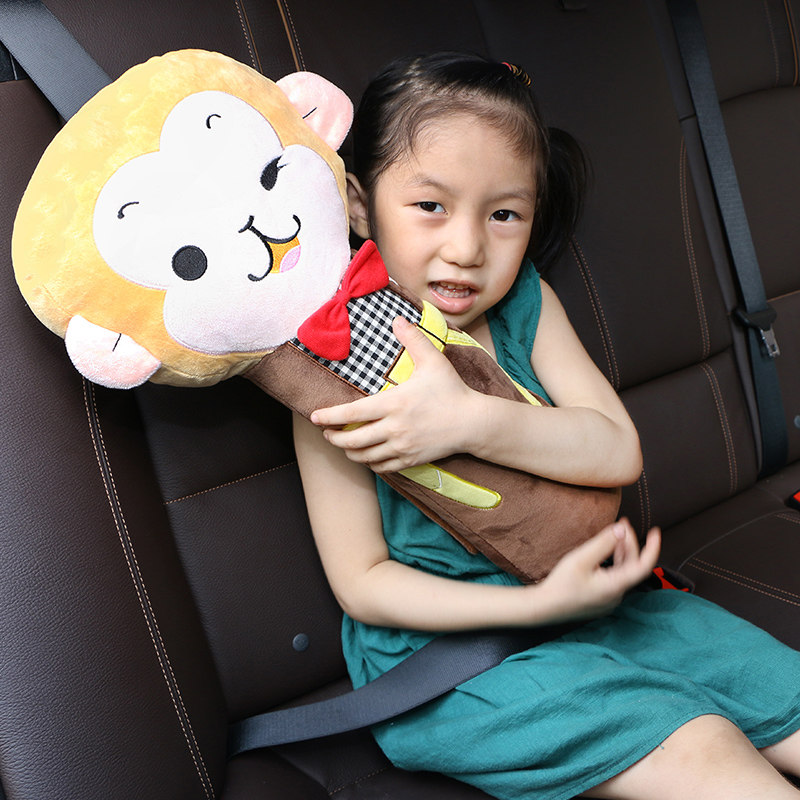 汽车安全带套护肩套卡通可爱座椅儿童安全带固定器车内饰装饰用品