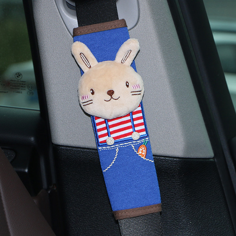 汽车安全带套护肩套卡通可爱座椅儿童安全带固定器车内饰装饰用品