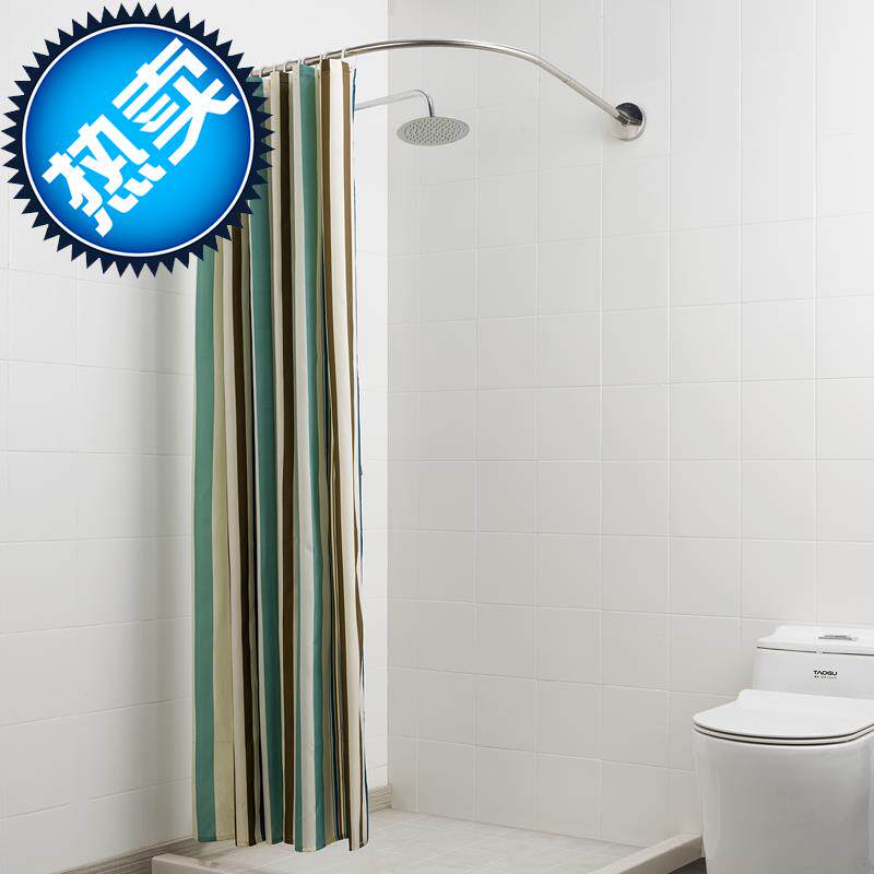 免打孔伸缩杆可弯曲伸缩防z水浴帘杆弧形挂帘布帘子隔断浴室卫生在类目 家庭/个人清洁工具, 卫浴用具/卫浴配件, 浴帘中 - 来自Buy2taobao.com提供专业的淘宝代购服务