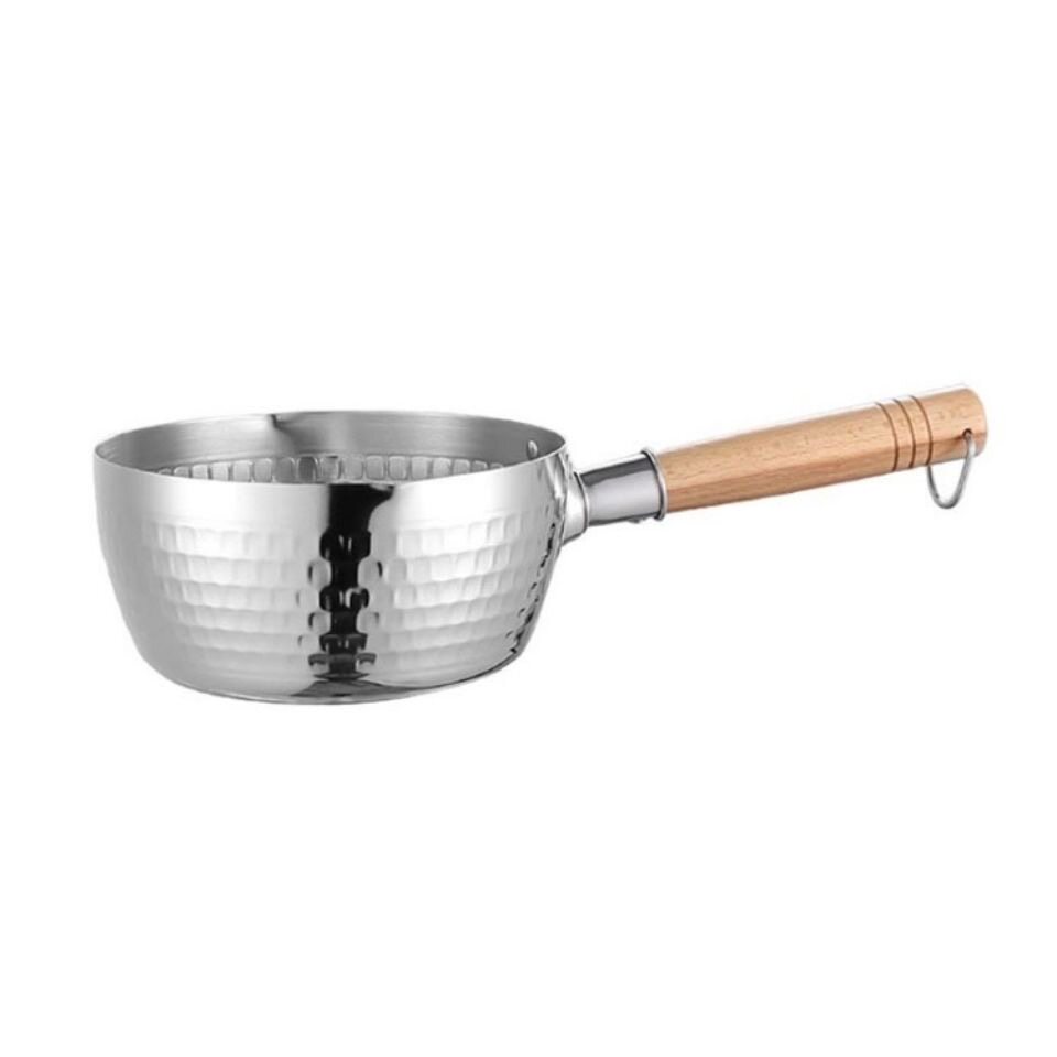 不锈钢雪平锅家用煮面多功能无涂层不粘锅婴儿宝宝辅食锅煮奶锅