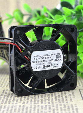 NMB 2406KL-04W-B36 6CM 6015 12V 0.14A CPU 机箱 电源 散热风扇