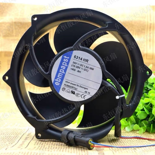 原装ebmpapst 17051 17CM 24V 36W 6314HR ACS510 变频器散热风扇