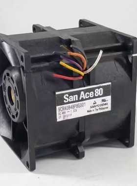原装三洋 8CM 8080 1.32A 9CRA0848P8G001 服务器暴力散热风扇48V
