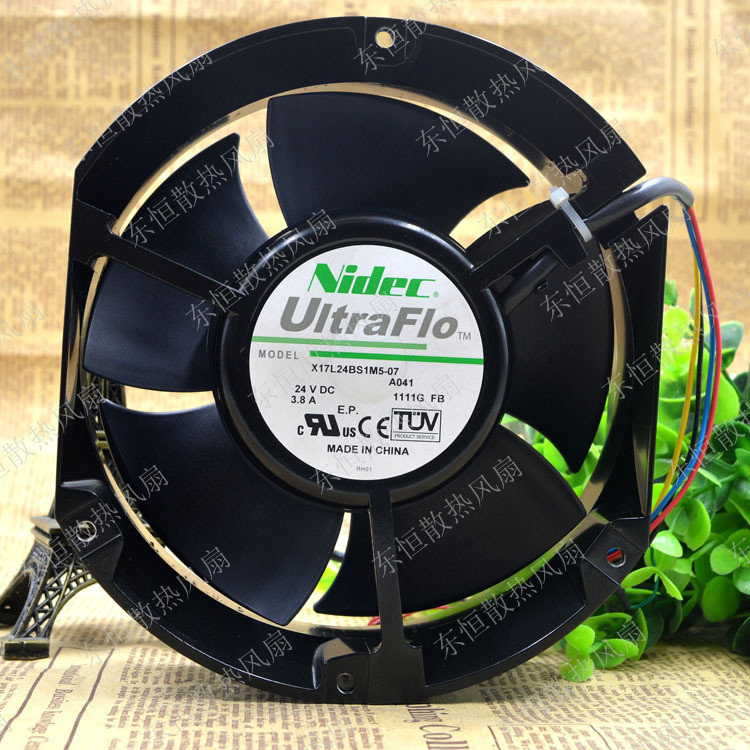 NIDEC X17L24BS1M5-07A041 17250 24V 3.8A 17CM轴流大风量风扇