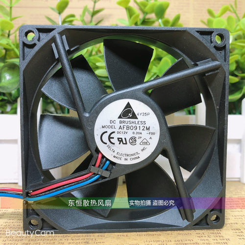 原装台达 AFB0912M 12V 0.20A 9CM 9025 静音 机箱 电源 散热风扇