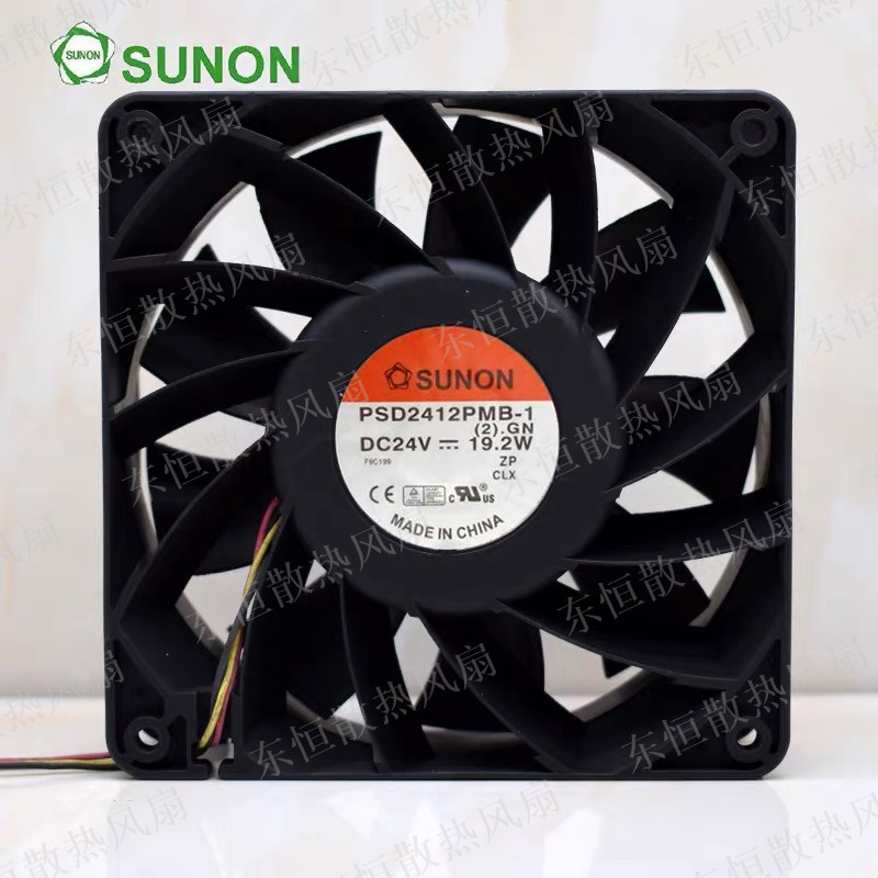SUNON建准 PSD2412PMB1 12038 12cm 24V 19.2W变频器散热风机风扇