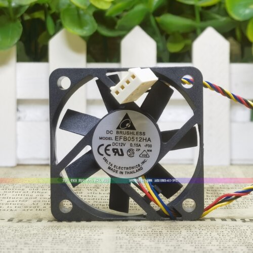 全新台达 EFB0512HA 5010 12V 0.15A 5CM 4线PWM温控 CPU散热风扇