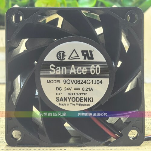 全新Sanyo三洋 9GV0624P1J04 24V 0.21A 6038 6CM 变频器散热风扇