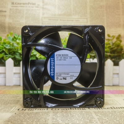 原装德国ebmpapst 4184NXHH 12038 24V 12W 508mA 变频器散热风扇