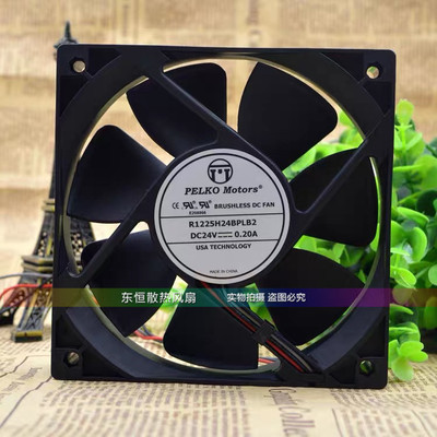 全新 PELKOMOTORS R1225H24BPLB2 12025 12cm 24V 0.20A 散热风扇