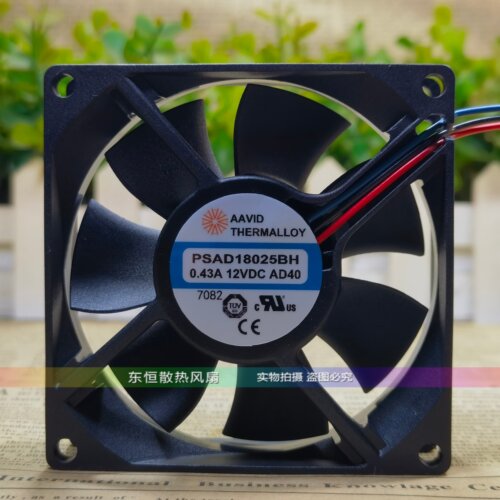 全新AAVID PSAD18025BH 12V 0.43A 8cm 8025 CPU电源机箱散热风扇