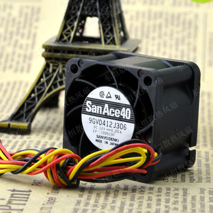 三洋 4028 4CM 9GV0412J306 12V 0.60A 1U机箱  服务器 散热风扇