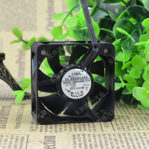 协喜ADDA 5020 AD5024MS-C70 24V 0.07A 2线5CM 变频器工控机风扇