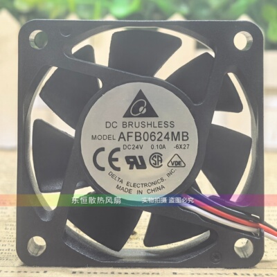 Delta台达 AFB0624MB 6015 6CM 24V 0.10A安川五系驱动器散热风扇