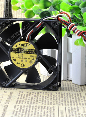 原装ADDA 8025 12V 0.55A AD0812XB-A73GL 8CM 机箱 电源散热风扇