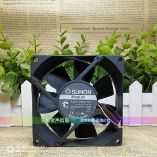 原装建准 KDE1208PTV1 8025 12V 1.9W 8cm 超静音 机箱 电源 风扇