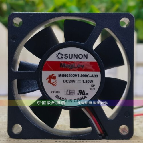 SUNON建准 MB60202V1-000C-A99 6020 6CM 1.80W变频器散热风扇24V