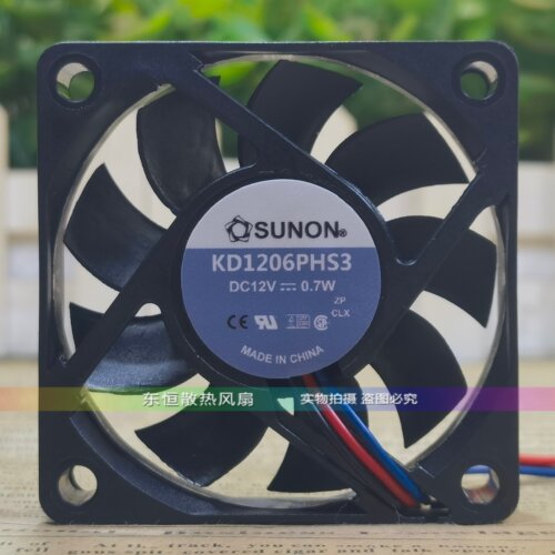 SUNON建准 KD1206PHS3 6015 12V 0.7W 6CM CPU 机箱 电源散热风扇