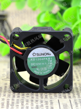 SUNON 建准 KD1204PKB1 12V 1.1W 4CM 4020 4cm 3线 交换机风扇