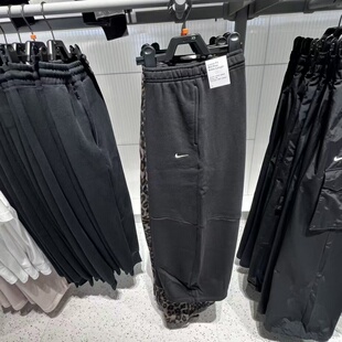 NIKE耐克女裤 加绒宽松运动休闲直筒长裤 IM7475 652 2025秋新款