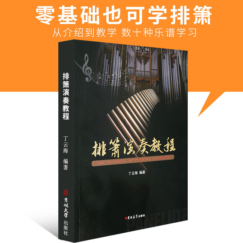 排箫教材书丁云海正版《排箫演奏教程》第二版15/16/18/22管排箫儿童