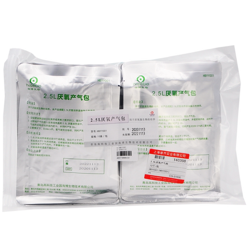 HOPEBIO/海博生物 2.5L厌氧产气包 10个/包 微生物培养厌氧培养袋
