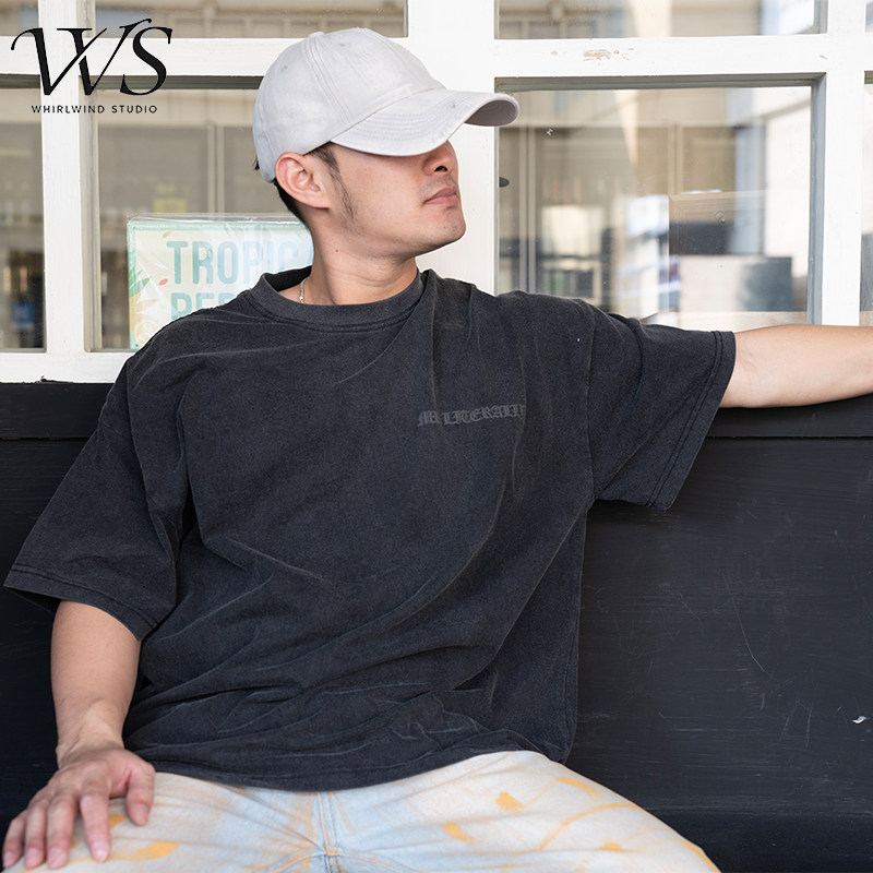 WS潮牌夏季哥特风短袖T恤