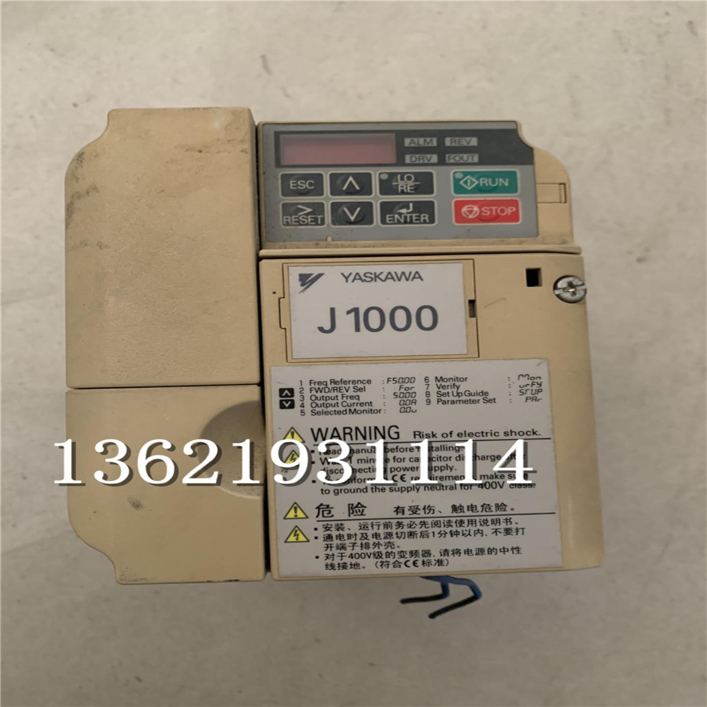 拆机安川J1000变频器 CIMR-JB4A0009BAA 37KW30KW 380V  包好询价