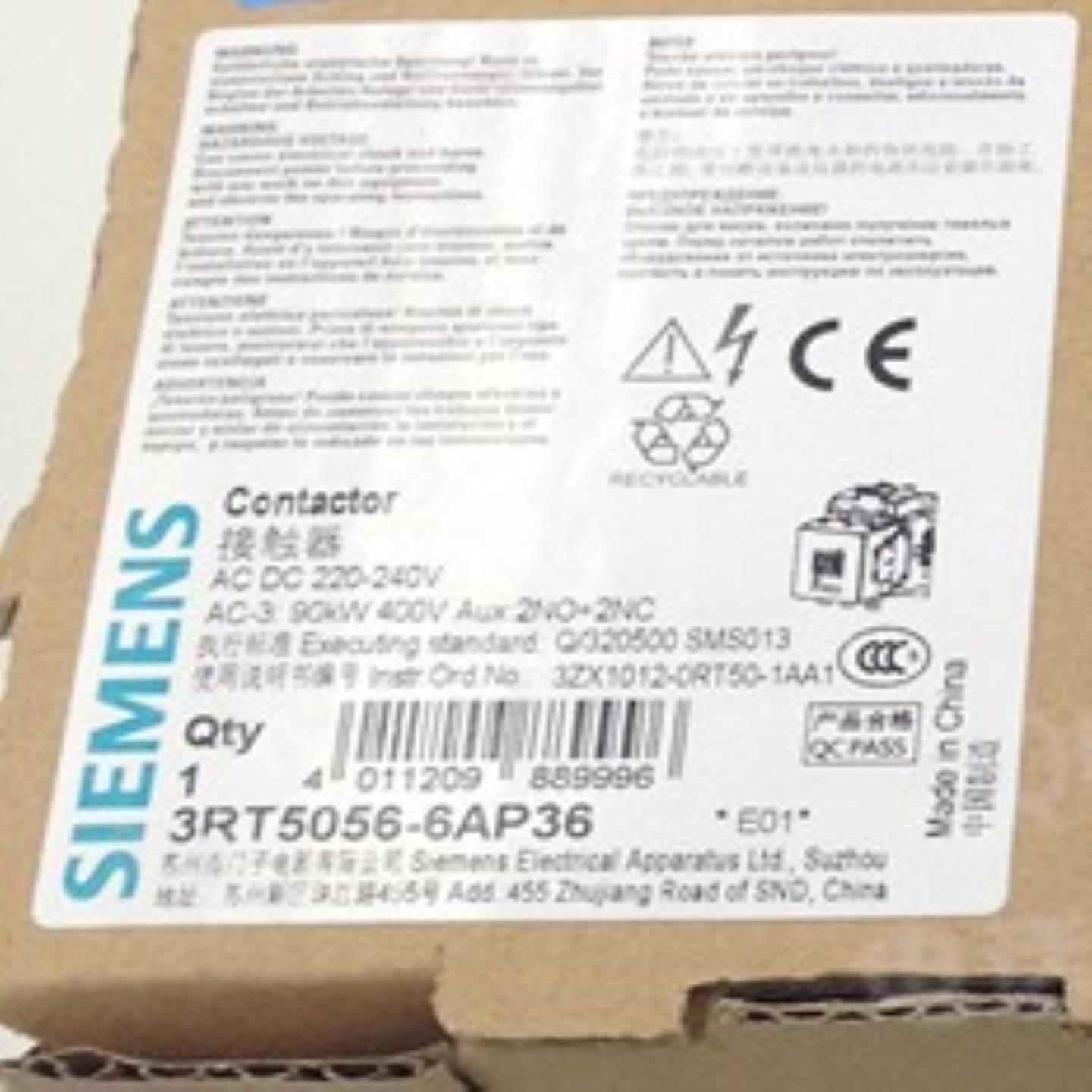 3RT5056-66 接触器3RT5056-6AP366AF36 220V 110V询价