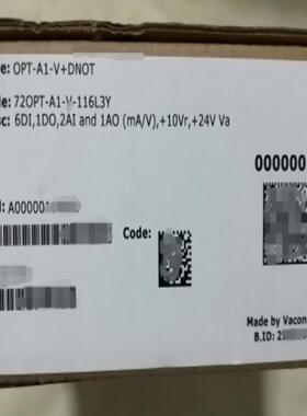 伟肯变频器 opt-a1-v+dnot 6di 1do 2ai 变频器vacon原装正品询价