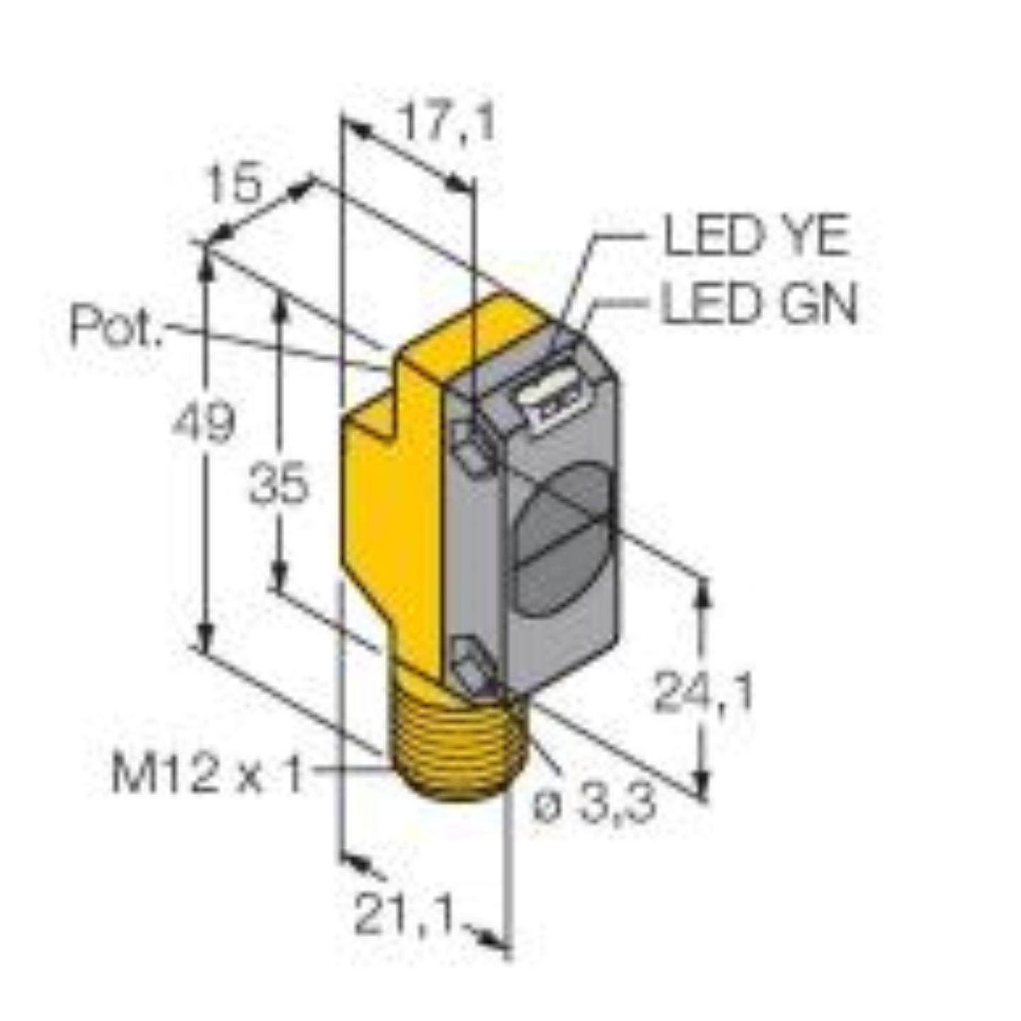 漫反射式光电传感器-Turck 图尔克DOIR450-BQ18-VP6X2-H1141询价