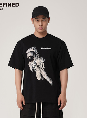 UNDEFINED HIGH STREET宇航员数码印花小领口高街潮牌T恤