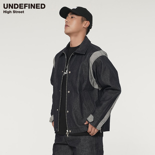 正反拼接多拉链教练服教练夹克 STREET原牛风格 UNDEFINED HIGH