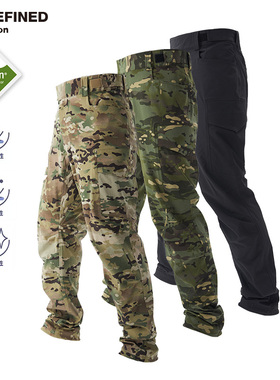 UNDEFINED Rush户外徒步军版特氟龙三防橘皮MC迷彩三季软壳长裤