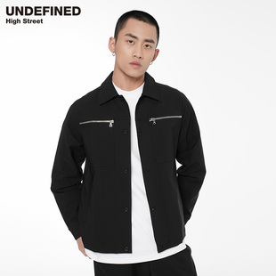 衬衫 饰潮牌长袖 OFFICE高级设计感胸口拉链装 NO.9