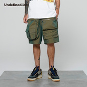 机能风多拉链口袋ins潮人短裤 undefined高街出品Travis Scott风格