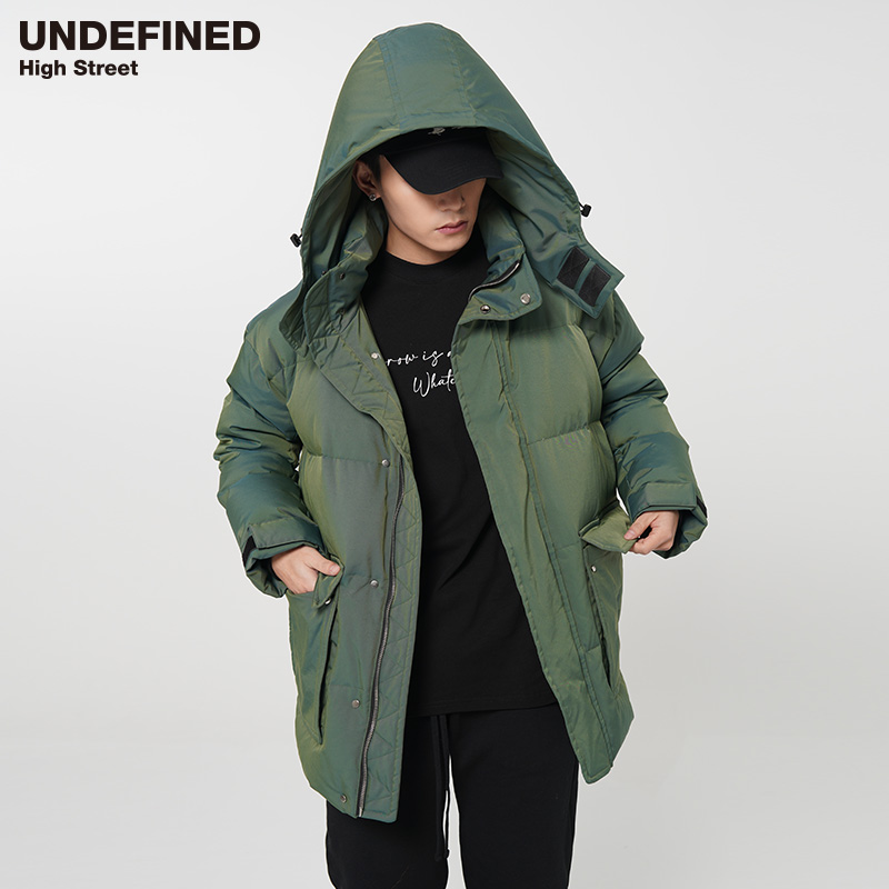 undefined潮中长款90绒羽绒服厚