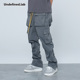 美潮高街inst潮裤 Undefined潮牌立体口袋排扣工装 不沾灰面料长裤