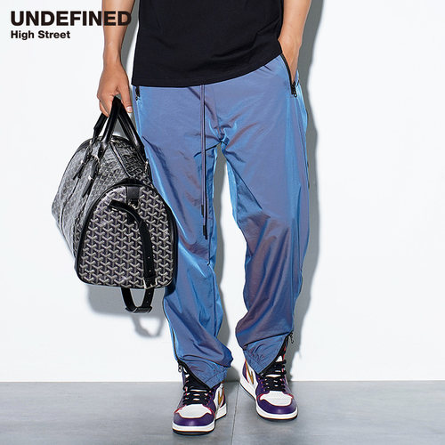 幻彩运动裤UNDEFINED侧拉链美潮