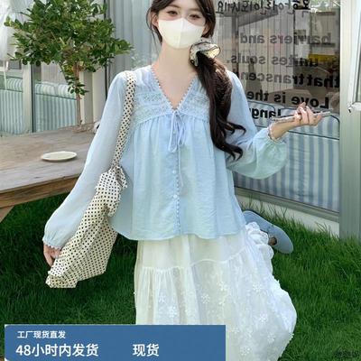 早秋多巴胺套装裙子海边ootd明媚亚麻气质一整套ootd穿搭女小个子