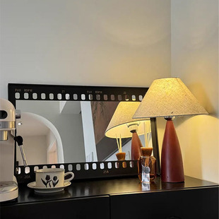 《胶片》轻法式卧室镜子装饰画电影复古风创意镜面挂画餐厅壁画