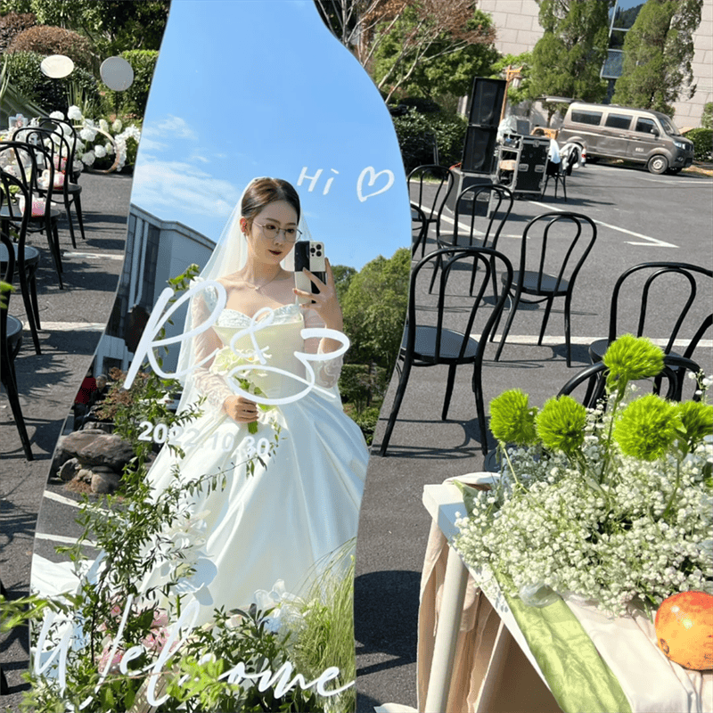 亚克力异型镜草坪婚礼情归镜