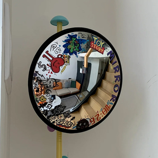 【小红书推荐】凹凸镜广角镜diy室内摆件客厅装饰拍照神器转角镜