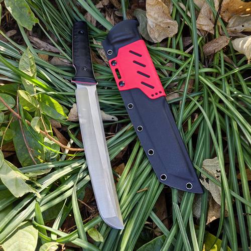 户外直刀排障刀一体高硬度多功能防身刀具便携野营水果刀砍骨小刀