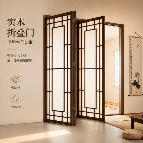 定制实木折叠门全国上门安装